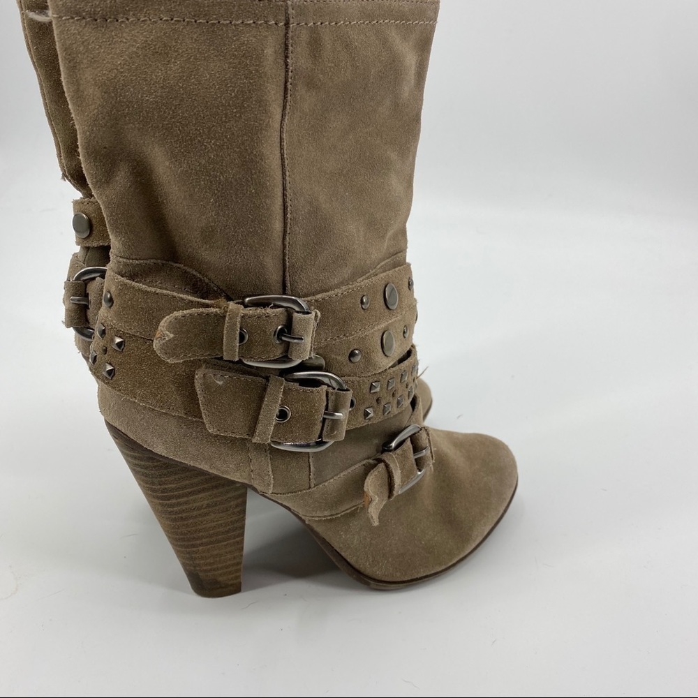 Franco Fortini Cole Italian suede moto boot 9 - Picture 3 of 9